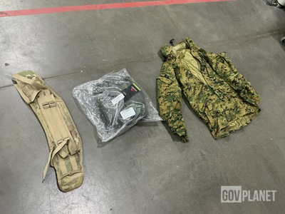 (4) Flyer’s Jacket Liners, (20) Camouflage Parkas & Assorted Items