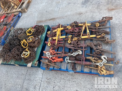 Quantity of (2) Pallets of Chains and Binders