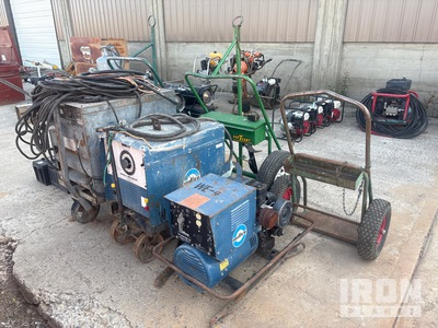 Quantity of (6) Miller Electric Dialarc 250 3 electric welders, 3 oxy-acetylene carts Electric Welder