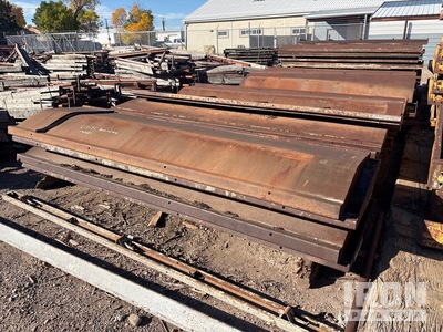 Quantity of (42) Metal Forms Barrier Rail Concrete Forms