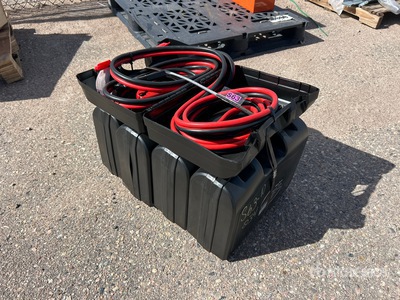 Quantity of (5) 25 ft 800 Amp Booster Cables (Unused)