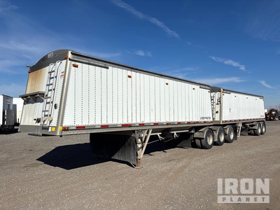 2017 Lode King Prestige 28 ft 6 in Tri/A B-Train Lead Bottom Dump Grain Trailer