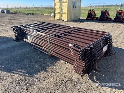 Quantity of (12) BYT MRSDRP12 12 ft 7 Rail Ranch Vee Paneel (Unused)