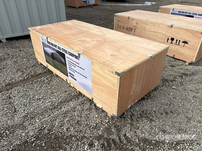 2026 SKLP SK-SC40 20 ft x 40 ft All-Steel Carport (Unused)