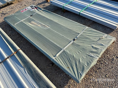 Quantity of (50) 2026 SDLGCSS 8 ft Galvanized Corrugated Steel Panels (Unused)