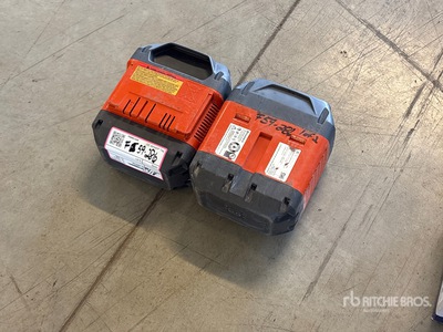 Quantity of (2) Husqvarna B750X Batteries