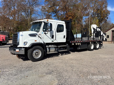 2020 IMT 2310 RCS K3 15366 lb Knuckle Boom on 2021 Freightliner Coronado 122SD 6x4 Crew Cab Rail Gear Autocarro con braccio sollevamento
