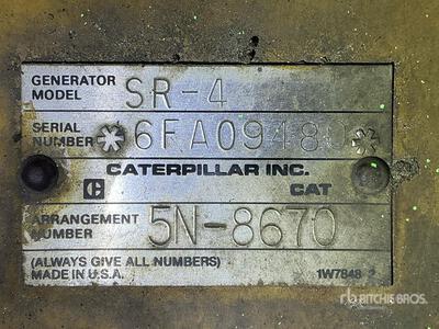 1993 Cat SR-4 545 kW Mobile Generator Set