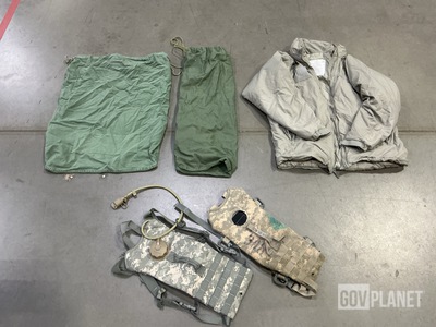 (18) Hydration System Carriers, (8) Extreme Cold Weather Parkas & Assorted Items