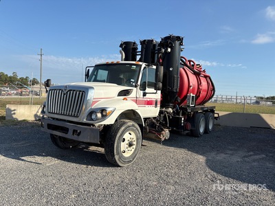 2015 Global on 2011 International WorkStar 7600 6x4 Vacuum Tanker Truck (Inoperable)
