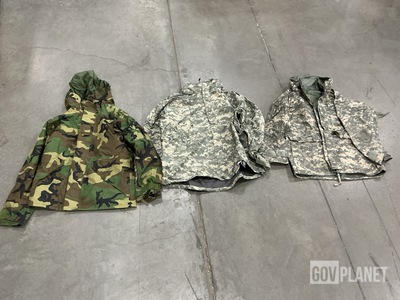 (1) Wet Weather Parka, (53) Wet Weather Jackets & Assorted Items