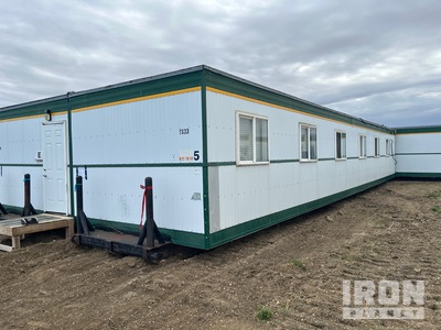 1991 Custom Structures 60 ft x 12 ft 12 Person Skid-Mounted Mobile Camp