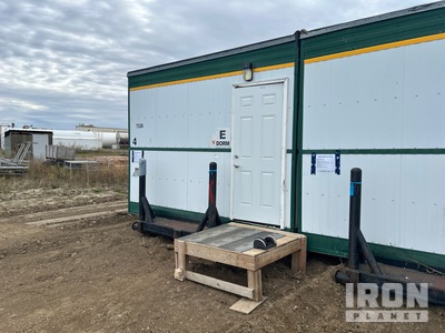 1991 Custom Structures 60 ft x 12 ft 8 Person Skid-Mounted Camp mobile