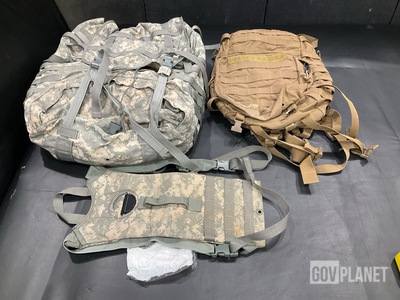 (1) Large Field Rucksack, (94) Hydration System Carriers & Assorted Items