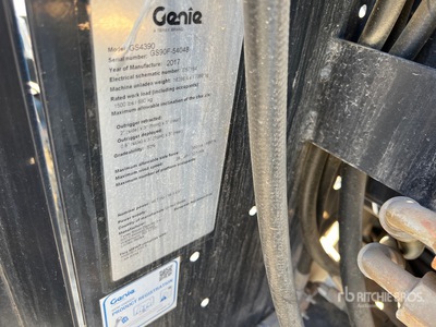 2017 Genie GS-4390 4x4 Diesel Scissor Lift