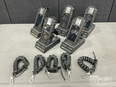 (5) HID Verifier Sentry Handheld Readers w/Docking Stations