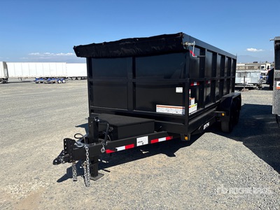 2027 Denton Dt-714 14 ft T/A Dump Utility Trailer