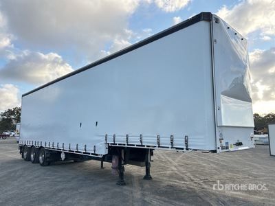 2024 Vawdrey 13 m Tri/A Step Deck Curtain Side Trailer