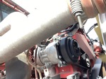 Engine with A/C Compressor