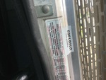 General Appearance with Motor Vehicle Safety Standards Label