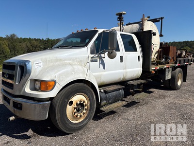 2011 Ford F-650 XL 4x2 Crew Cab Flatbed Truck