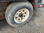 Trailer Chassis with Left Rear Tire