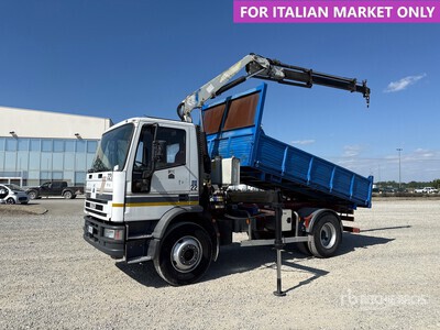 2000 PM 4250 kg on 2001 Iveco ML 150E18 4x2 شاحنة قلابة مع رافعة