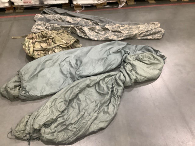 (19) Bivy Covers, (1) Field Packs, (17) Sleeping Bags & Assorted Items (19) Bivy Covers, (1) Field Packs, (17) Sleeping Bags & Assorted Items