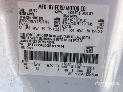 2016 Ford F-250 XL 4x2 Extended Cab Pickup