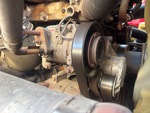 Engine with A/C Compressor