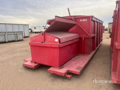 Custom Built 28 m3 8 ft x 18 ft Skid Mounted Waste Bin
