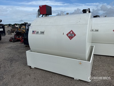 2026 AM Tank 1000 Diesel 1000 gal Skid Mounted Steel Diesel Fuel Tank (Unused)