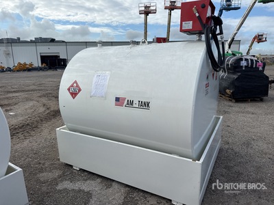 2026 AM Tank 1000 Diesel 1000 gal Skid mounted Steel Storage and Dispensing Fuel Tank (Unused)