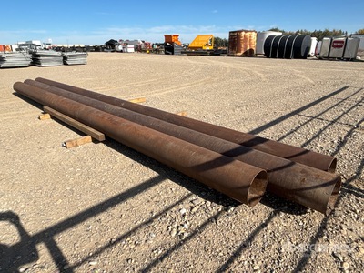 Quantity of (3) 12 in x 25 ft Heavy Wall Pipe