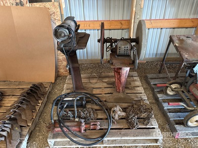 Grinder, (2) Hydraulic Cylinder, Chain Hoist