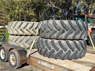 Quantity of (4) Firestone 600/65R38 Tires - Fits John Deere 4830