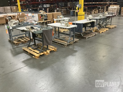 (8) Assorted Industrial Sewing Machines