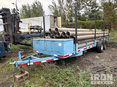 20 ft T/A 20 ft - Dual Axle Pipe Trailer with 780 Linear Feet of 8 in Aluminum Pipe