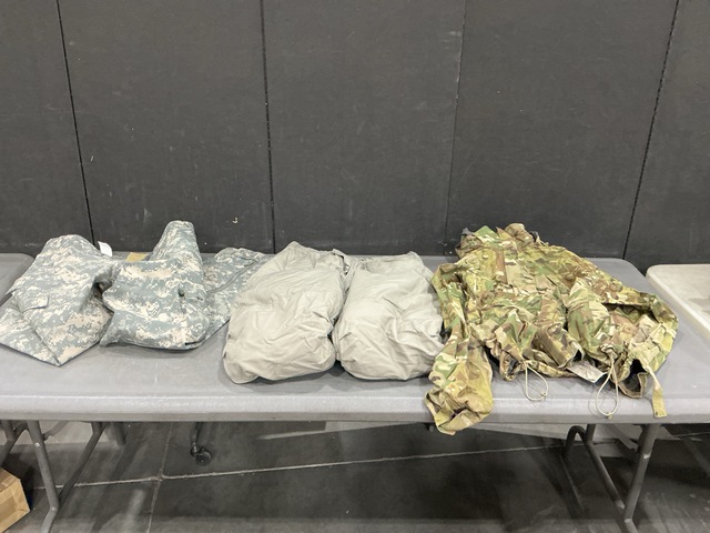 (27) Wet Weather Jackets, (23) Extreme Cold Weather Trousers & Assorted Items