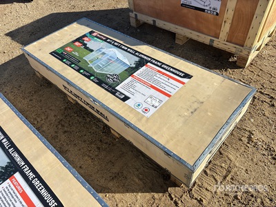 StanForge GH810 8 ft x 10 ft Aluminum Twin Wall Greenhouse (Unused)