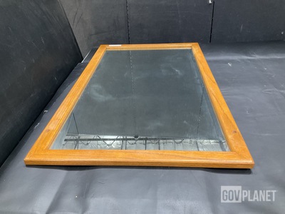 (60) Wood Framed Mirrors