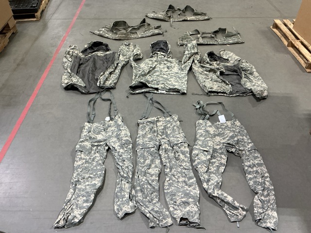 (12) Trousers, (16) Load Carriers, (6) Jackets & Assorted Items