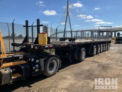 High Flat 51 ft 24-Wheel Flatbed Trailer