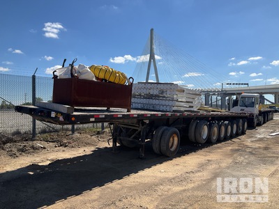 High Flat 50 ft 24-Wheel Flatbed Trailer