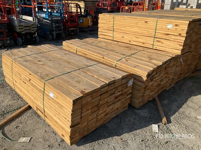 Quantity of (256) (2 Lifts Total) 2x6x8 SYP #3 Kiln Dried-Heat Treated S4S Tarcica (Unused)