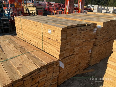 Quantity of (256) (2 Lifts Total) 2x6x8 SYP #3 Kiln Dried-Heat Treated S4S Tarcica (Unused)