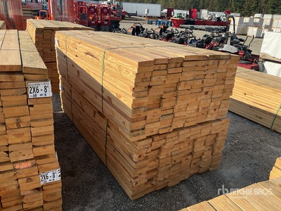 Quantity of (256) (2 Lifts Total) 2x6x8 SYP #3 Kiln Dried-Heat Treated S4S Tarcica (Unused)