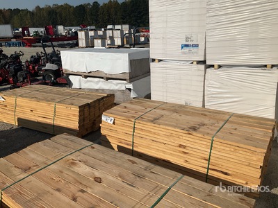 Quantity of (256) (2 Lifts Total) 2x6x8 SYP #3 Kiln Dried-Heat Treated S4S Tarcica (Unused)
