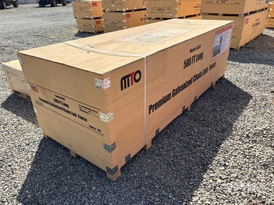 2026 MTO A500 500 ft x 7 ft Galvanized Chain Link Fencing (Unused)