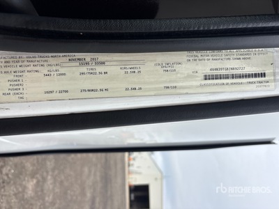 2018 Volvo VNL 4x2 Cabeza Tractora Cabina Corta